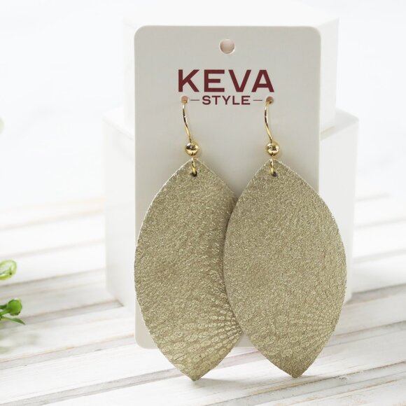 🆕 Keva Style Starburst Tan Earrings - Picture 2 of 7